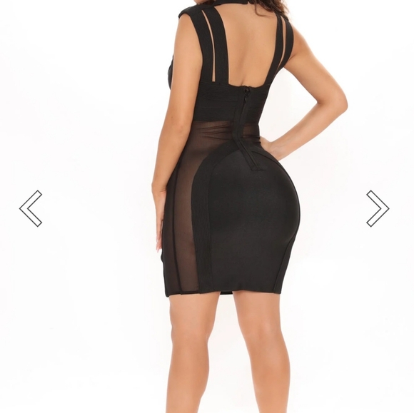 Desiree Bandage Mini Dress - Black - Picture 6 of 9